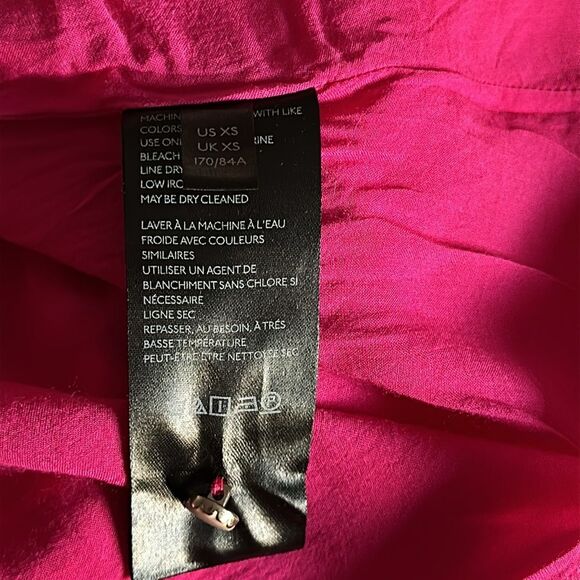 Maeve Women’s Marlene Tiered High Low Maxi Dress Sleeveless Hot Pink Size XS - Picture 8 of 9